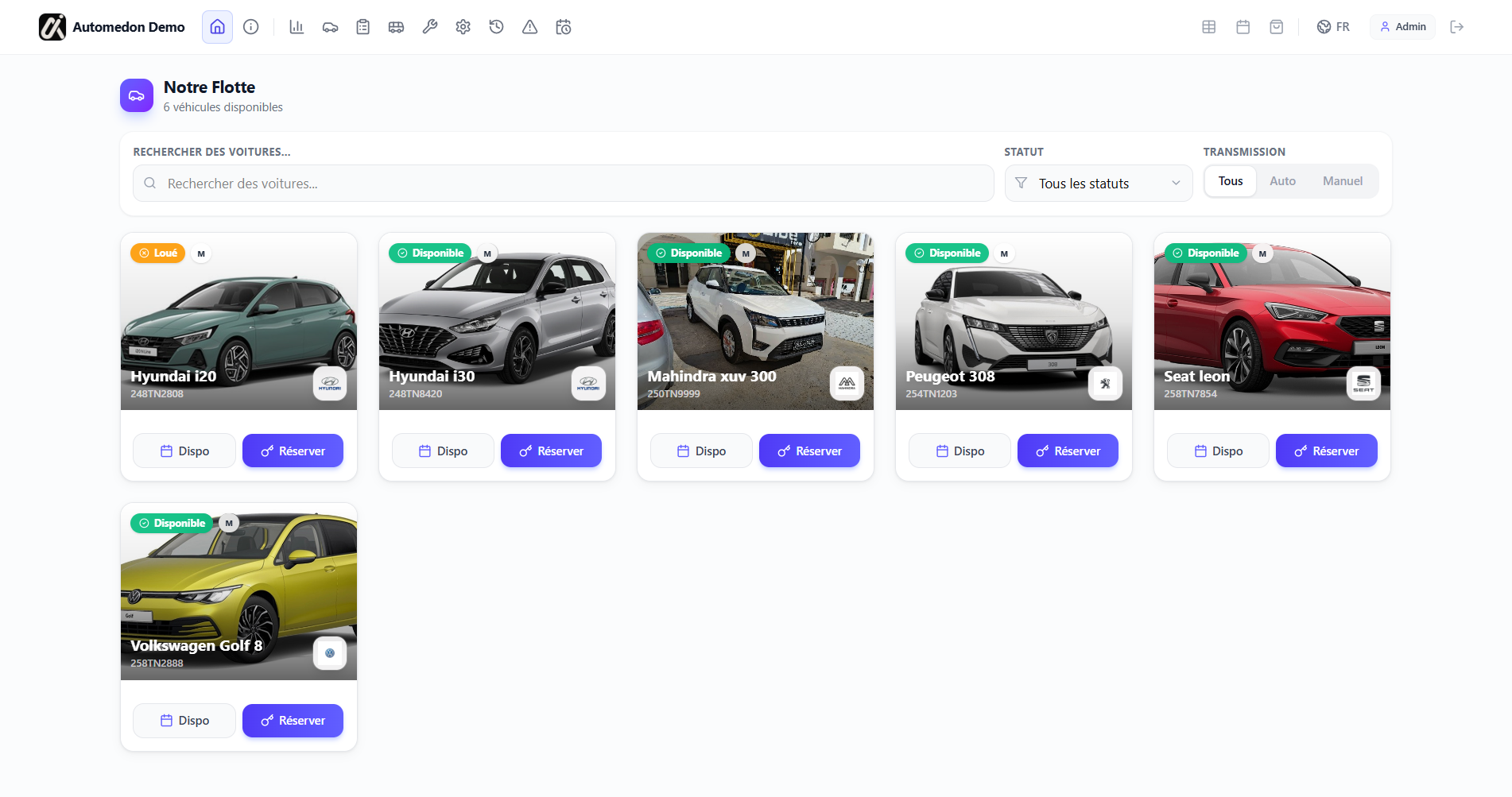 Automedon Dashboard 1